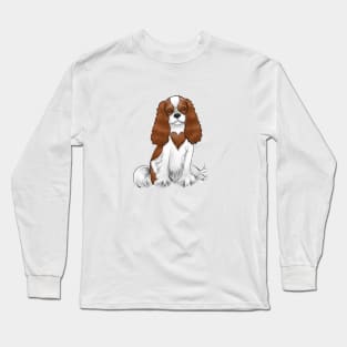 Cavalier King Charles Spaniel - Blenheim with a heart marking Long Sleeve T-Shirt